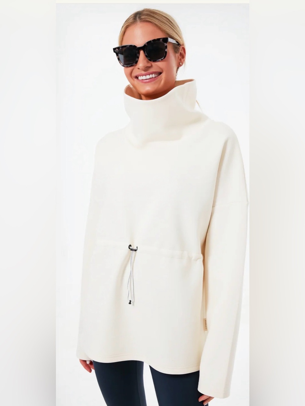 Varley Barton Funnel Neck Sweatshirt Sz Med